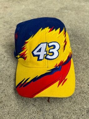 Vintage Richard Petty Nascar Hat / Velcro / Splash Design